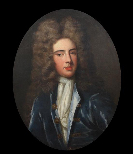 Irish School (early 18th Century), oil, head and shoulder portrait of a gentleman (Palmes family)